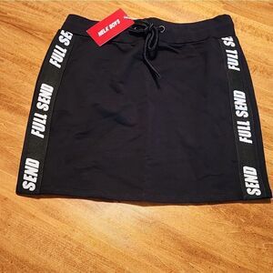 NEW Full Send Nelk Boys Jacquard Logo Skirt Size XS